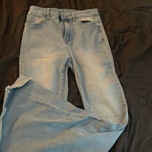 Flare bottom jeans